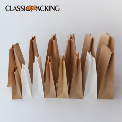 Low Price Kraft Paper Bag Food,Kraft Paper Lunch Bag Without Handle